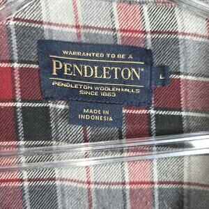Pendleton Red And Grey Men's Flannel Shirt - The PERFECT Campfire Shirt!